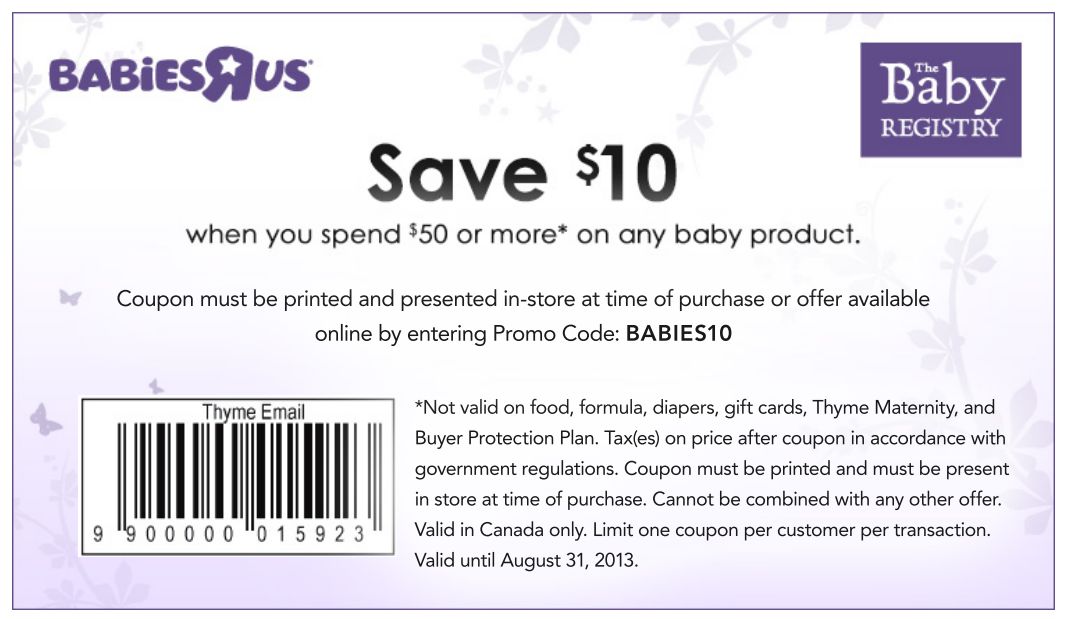 Babies r us 10 off on sale