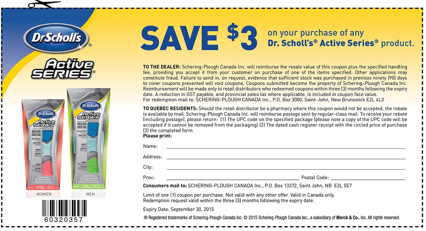 dr scholl's custom fit printable coupon