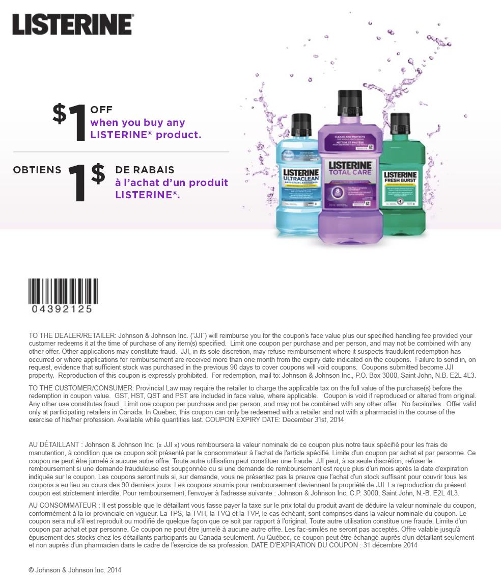 Listerine Coupons Printable Printable World Holiday