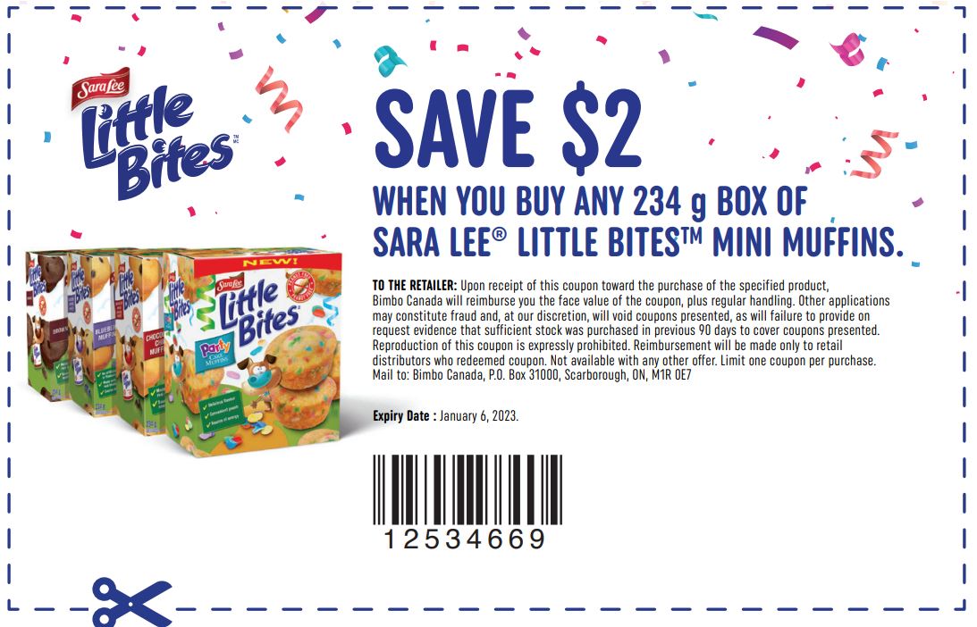 Sara Lee Little Bites - Details
