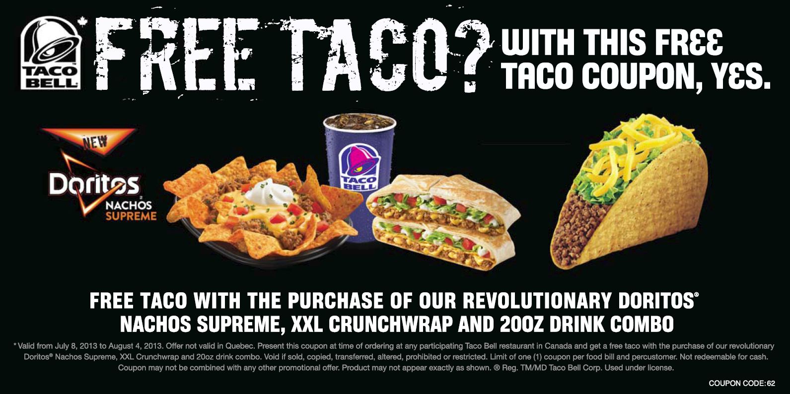 Taco Bell Promo Code 2024 Discount Donna Gayleen