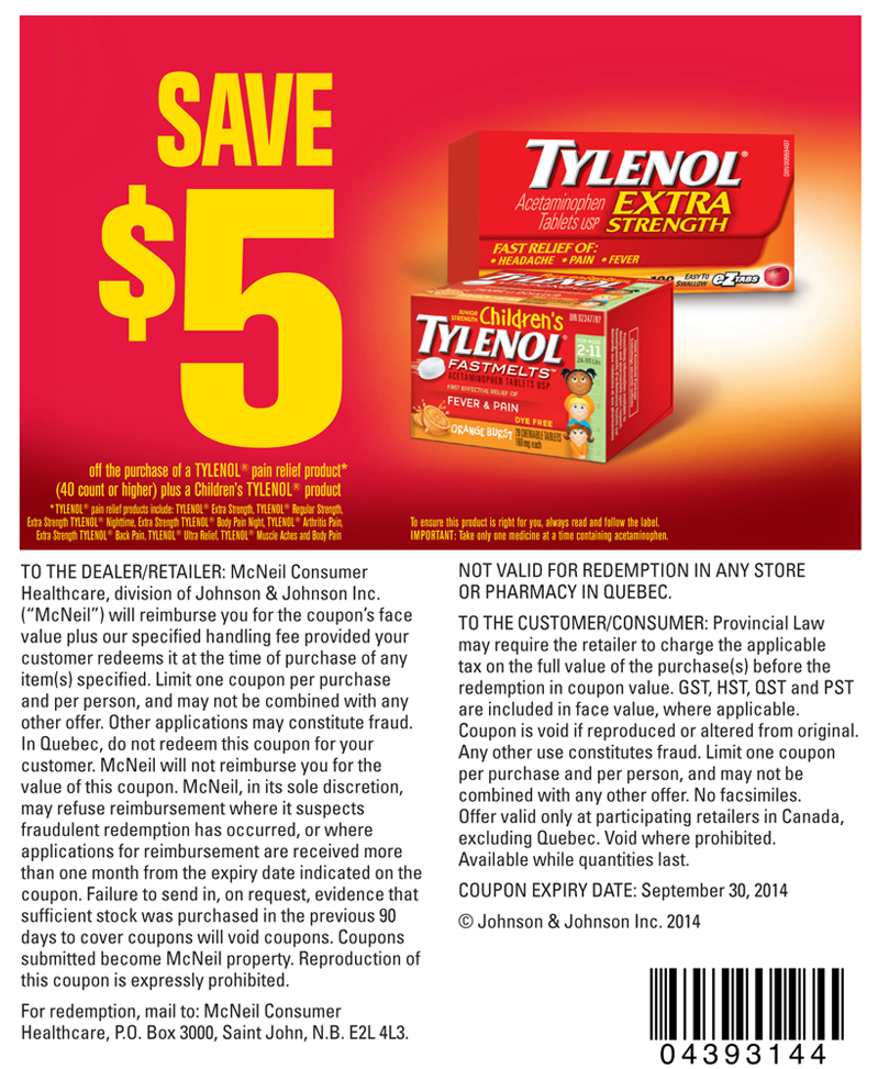 Tylenol Coupon Printable Printable World Holiday
